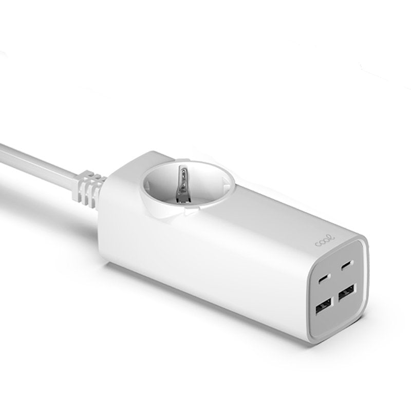 Chargeur universel multiports COOL 65 W (multiprise 5 ports) Blanc