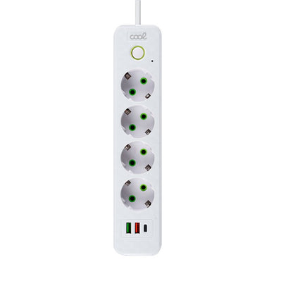 Cargador Universal Multipuerto COOL (Regleta 7 Puertos) Blanco
