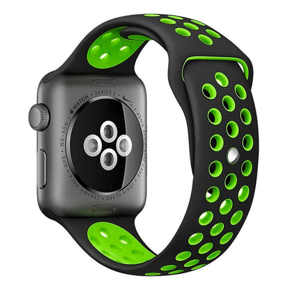 Correa COOL para Apple Watch Series 1 / 2 / 3 / 4 / 5 / 6 / 7 / 8 / 9 / SE (38 / 40 / 41 mm) Sport Negro