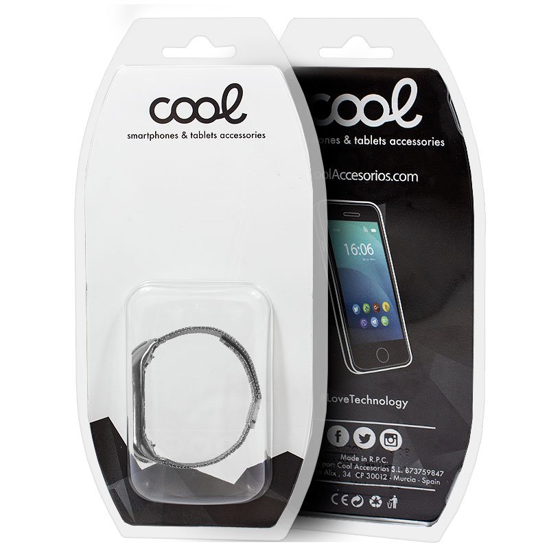 Correa COOL para Xiaomi Smart Band 8 Metal Rose Gold