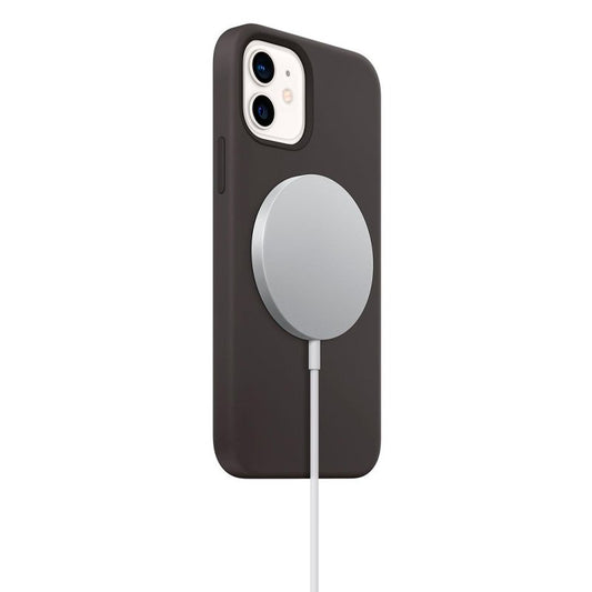 Station de charge magnétique sans fil Qi pour smartphones, blanc froid