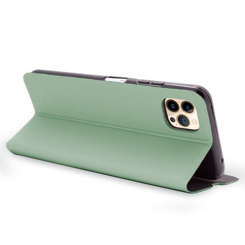 Étui à rabat tendance pour iPhone 13 Pro Max Elegance Pistache