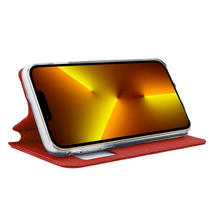 Étui à rabat COOL pour iPhone 13 Pro Max Rouge uni