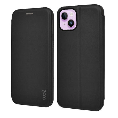 Étui à rabat Cool pour iPhone 14 Elegance Noir