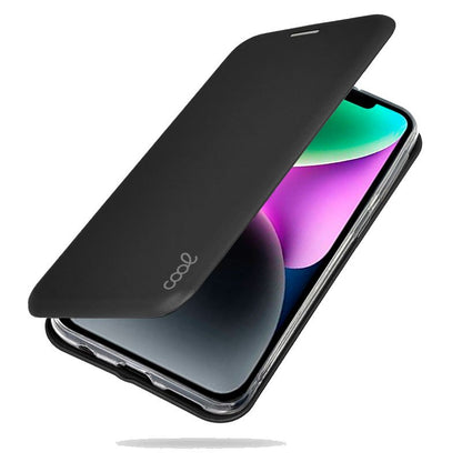 Étui à rabat Cool pour iPhone 14 Elegance Noir