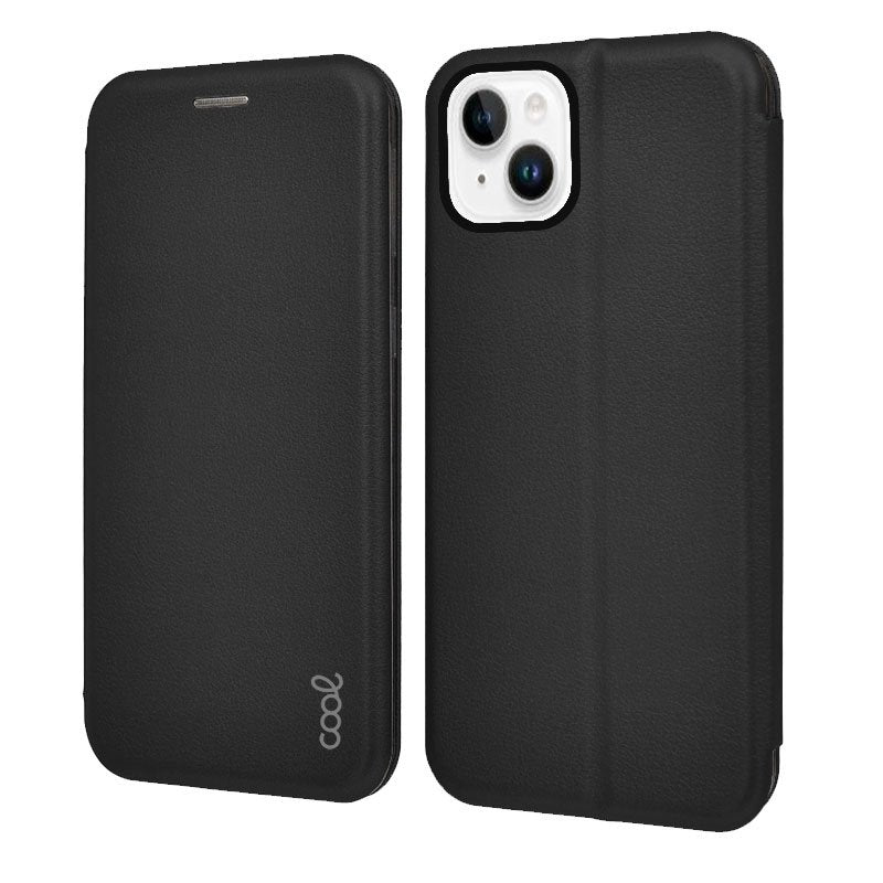 Étui à rabat tendance pour iPhone 14 Plus Elegance Noir
