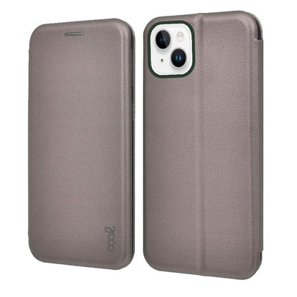 Étui à rabat tendance pour iPhone 14 Plus Elegance Silver