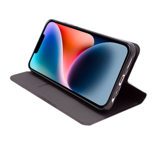 Étui à rabat tendance pour iPhone 14 Plus Elegance Silver