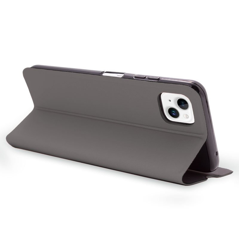 Étui à rabat tendance pour iPhone 14 Plus Elegance Silver