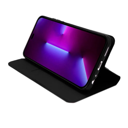 Étui à rabat tendance pour iPhone 14 Pro Elegance Noir