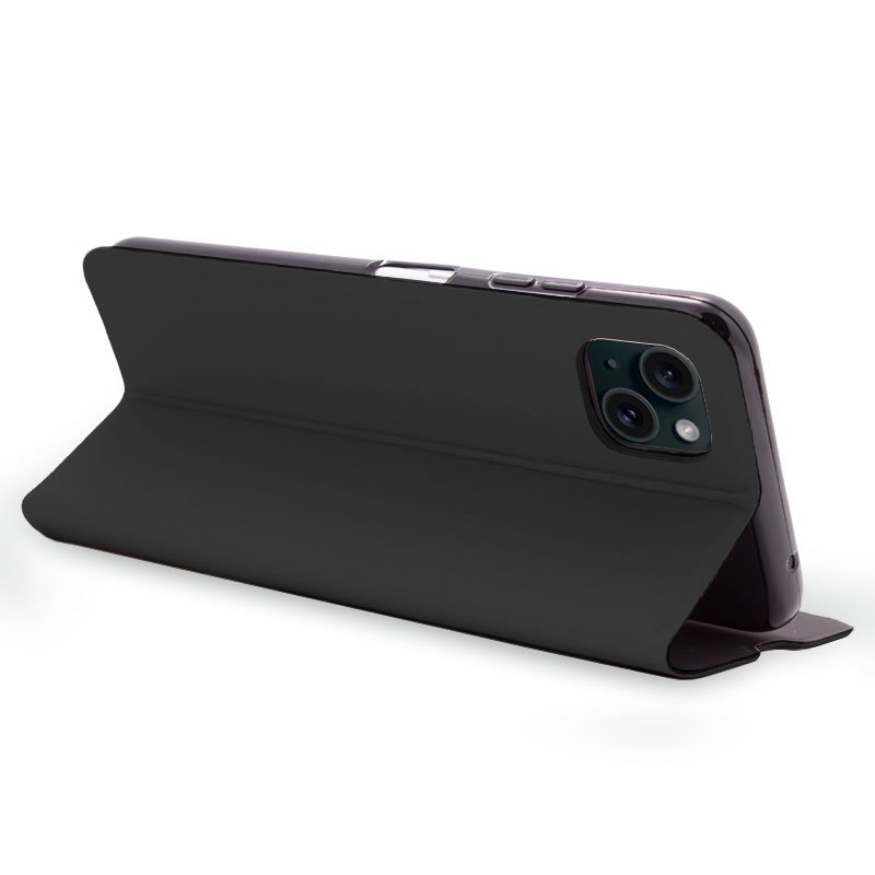 Étui à rabat Cool pour iPhone 15 Elegance Noir