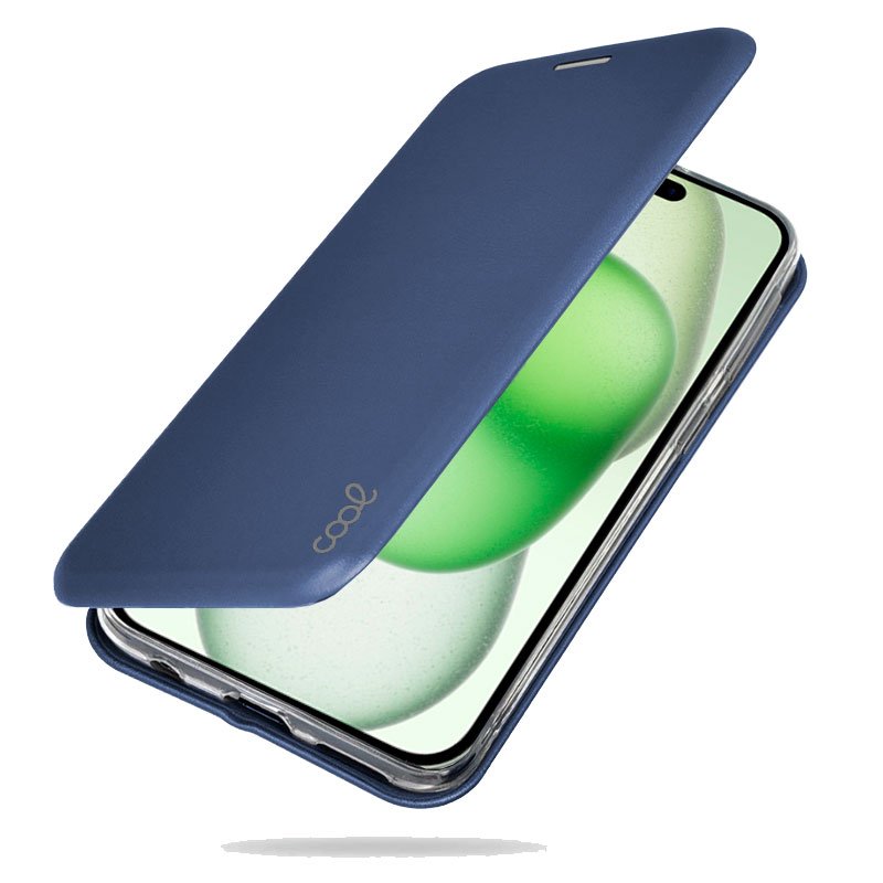 Étui à rabat tendance pour iPhone 15 Plus Elegance Marino