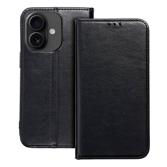 Étui à rabat COOL pour iPhone 16 Noir uni