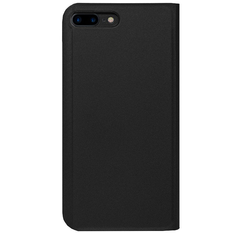 Étui à rabat transparent pour iPhone 7 Plus / iPhone 8 Plus, noir