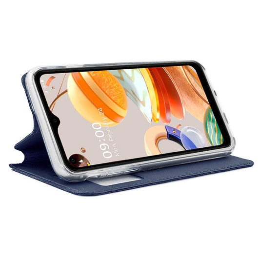 Étui à rabat Cool pour LG K41s / K51s - Bleu uni