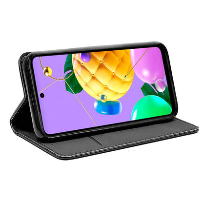 Étui à rabat Cool pour LG K52, noir uni