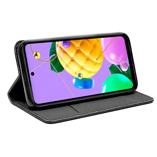 Étui à rabat Cool pour LG K52, noir uni