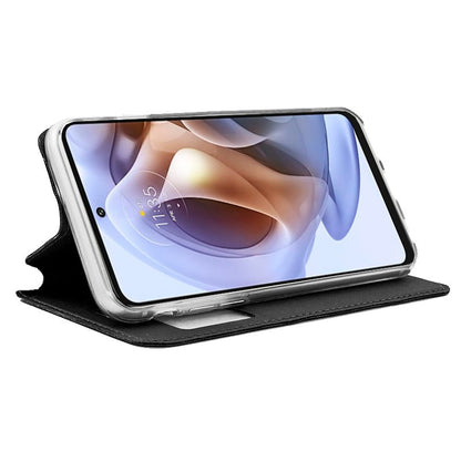 Étui à rabat Cool pour Motorola Moto G31/G41 Noir lisse