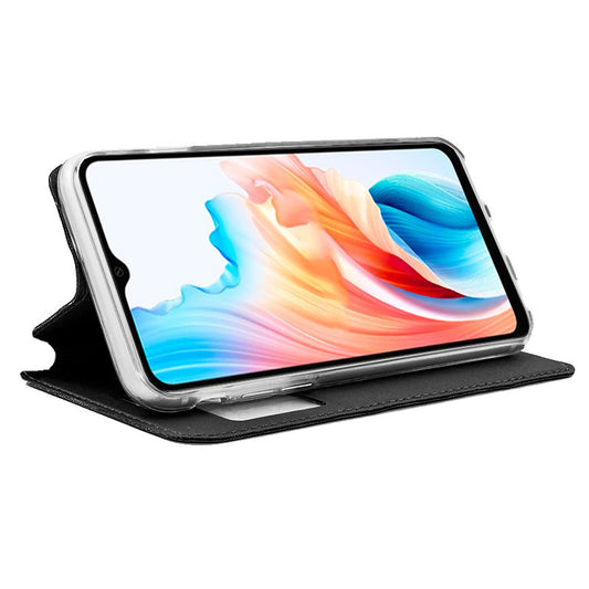 Étui à rabat Cool pour Oppo A18/A38, noir lisse