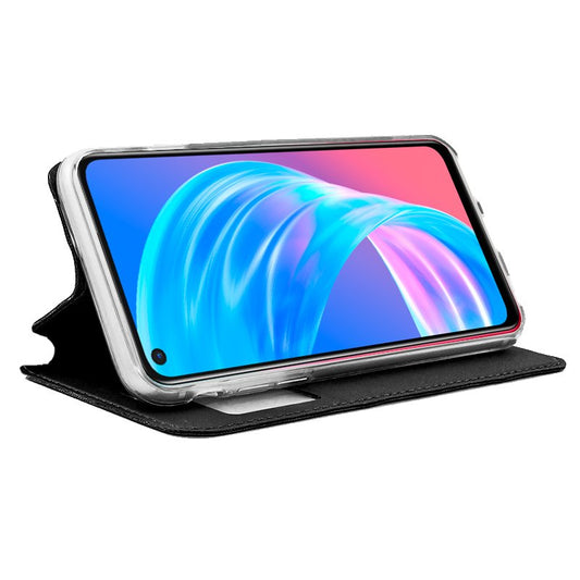 Étui à rabat COOL pour Oppo A73 5G, noir uni