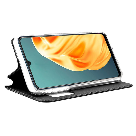 Étui à rabat COOL pour Oppo A91, noir lisse