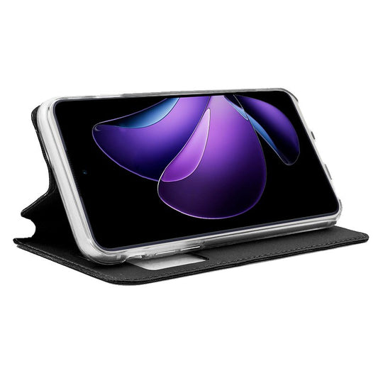 Étui à rabat élégant pour Oppo Reno 13 F 5G / 13 FS 5G, noir lisse