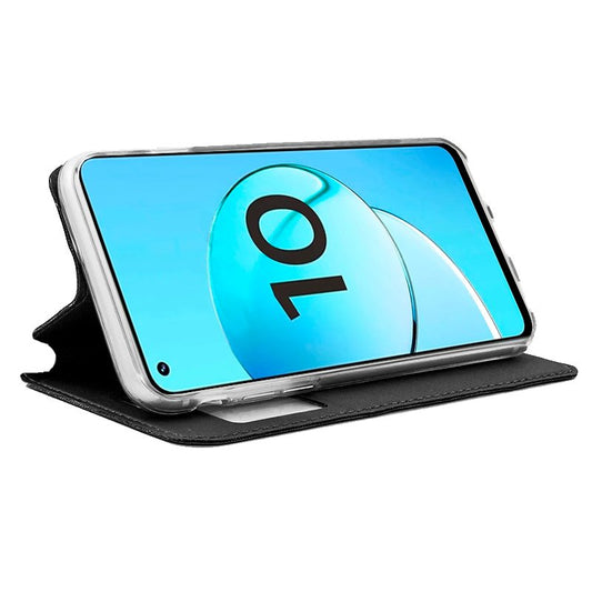 Étui à rabat Cool pour Realme 10, noir uni