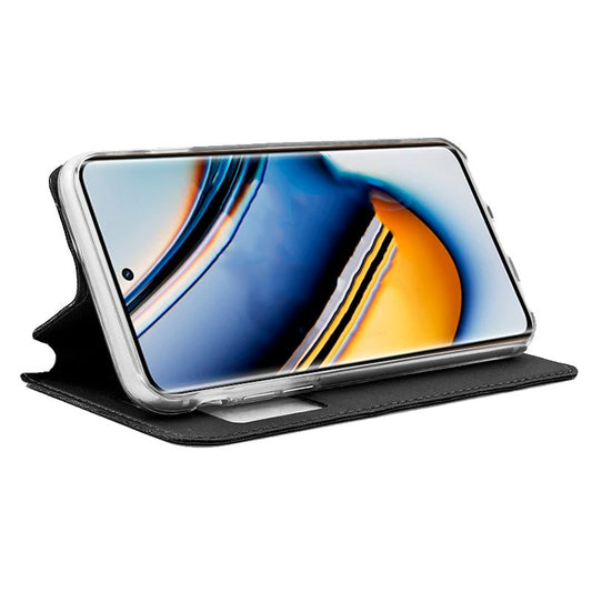 Étui à rabat tendance pour Realme 11 Pro 5G / 11 Pro Plus 5G, noir uni
