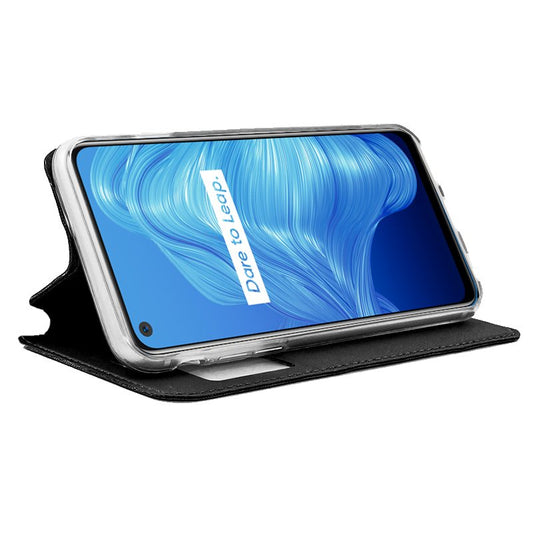 Étui à rabat Cool pour Realme 7 5G, noir uni