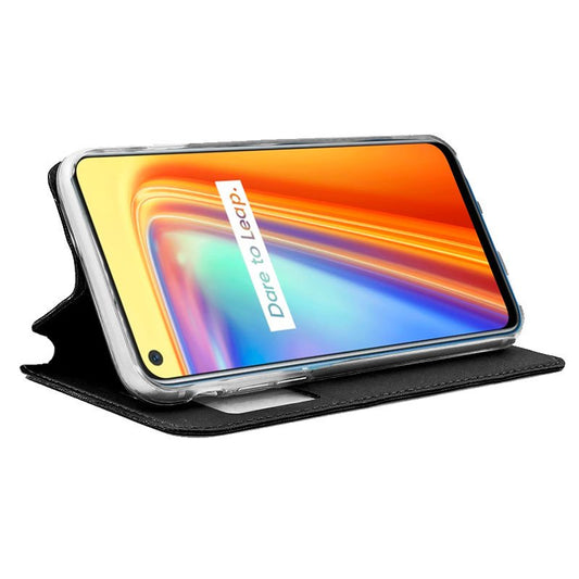 Étui à rabat Cool pour Realme 7, noir uni