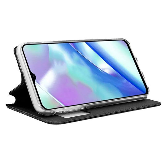 Étui à rabat Cool pour Realme C33, noir uni