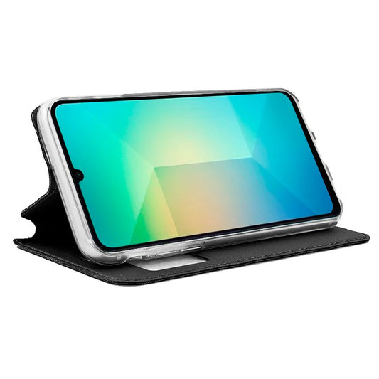 Étui à rabat Cool pour Samsung A065 Galaxy A06 Noir lisse