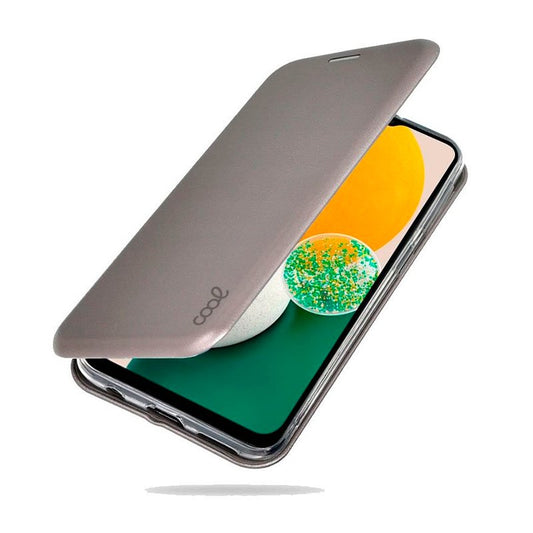 Étui à rabat élégant pour Samsung Galaxy A13 5G / A04s (A136) - Argenté