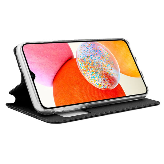 Étui à rabat tendance pour Samsung Galaxy A14 / A14 5G A145, noir lisse