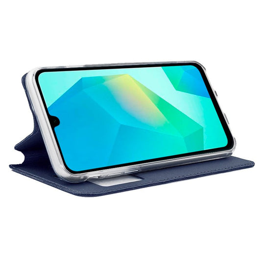 Étui à rabat tendance pour Samsung Galaxy A16 / A16 5G (A165) - Bleu uni