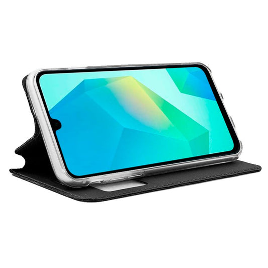 Étui à rabat tendance pour Samsung Galaxy A16 / A16 5G, noir lisse