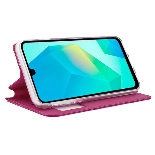 Étui à rabat tendance pour Samsung Galaxy A16 / A16 5G, rose uni