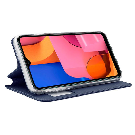 Étui à rabat Cool pour Samsung A207 Galaxy A20s Bleu uni