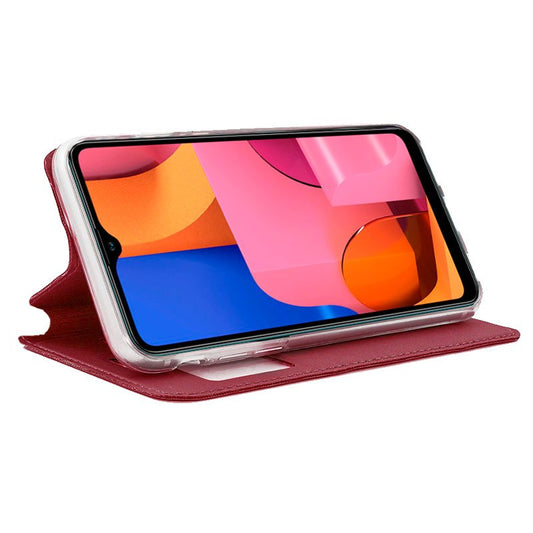 Étui à rabat Cool pour Samsung A207 et Galaxy A20s - Rouge uni