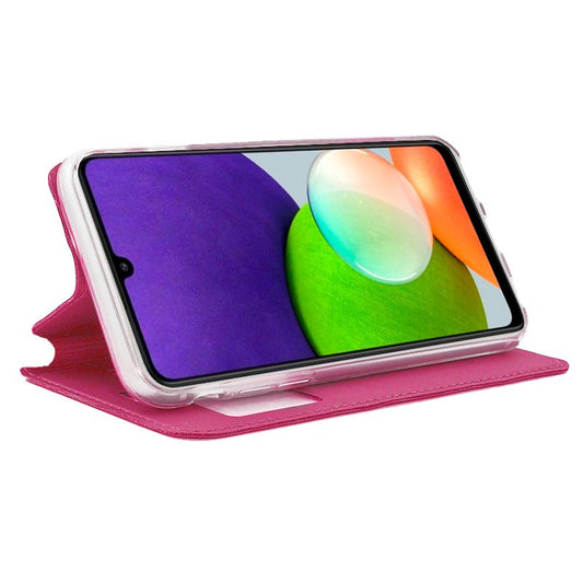 Étui à rabat tendance pour Samsung A225 Galaxy A22 4G, rose uni