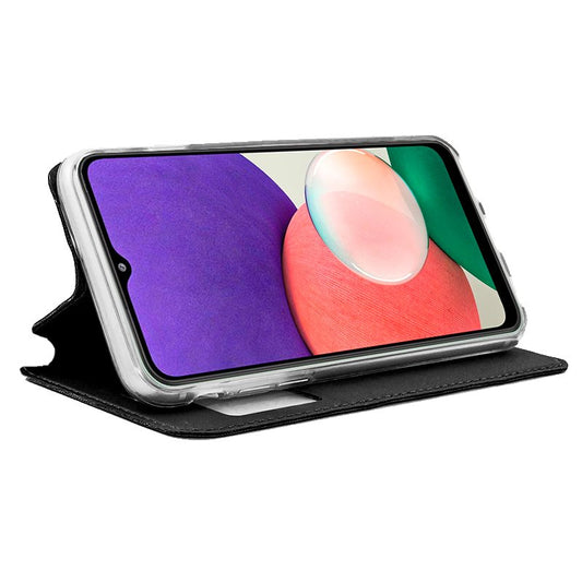 Étui à rabat tendance pour Samsung A226 Galaxy A22 5G, noir uni
