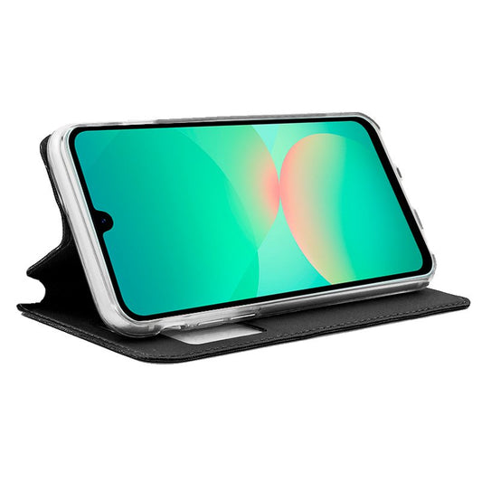 Étui à rabat tendance pour Samsung A266 Galaxy A26 5G, noir uni