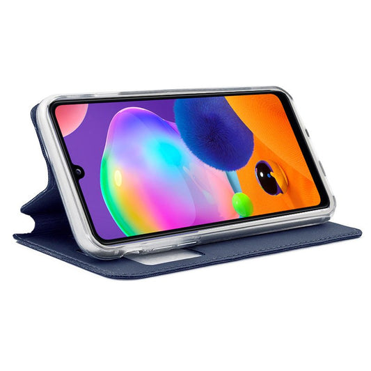 Étui à rabat Cool pour Samsung A315 Galaxy A31 Bleu uni
