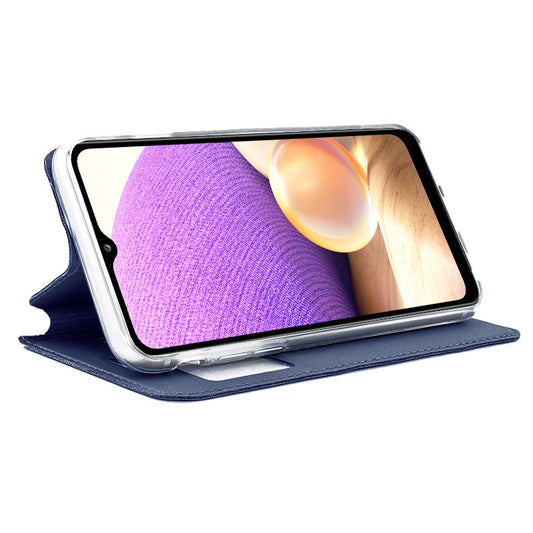 Étui à rabat Cool pour Samsung A326 Galaxy A32 5G Bleu uni