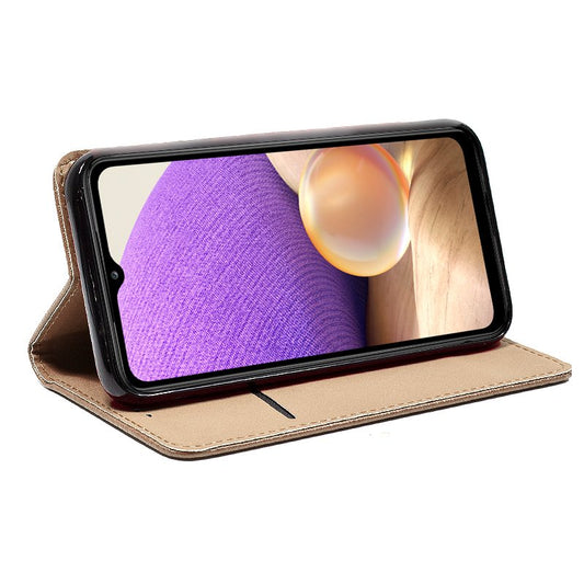 Étui à rabat COOL pour Samsung A326 Galaxy A32 5G Beige lisse
