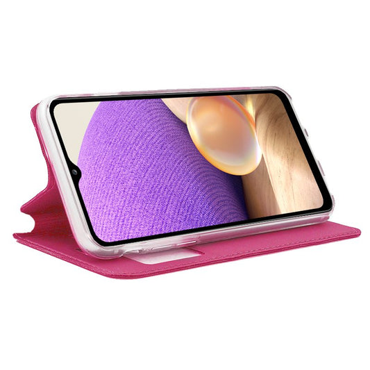Étui à rabat tendance pour Samsung A326 Galaxy A32 5G, rose uni