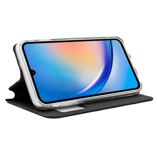 Étui à rabat Cool pour Samsung A346 Galaxy A34 5G, noir lisse