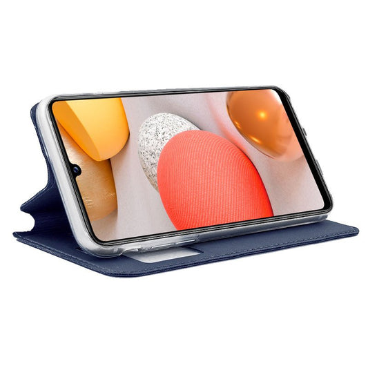 Étui à rabat Cool pour Samsung A426 Galaxy A42 5G Bleu uni
