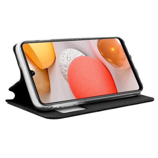 Étui à rabat Cool pour Samsung A426 Galaxy A42 5G, noir lisse