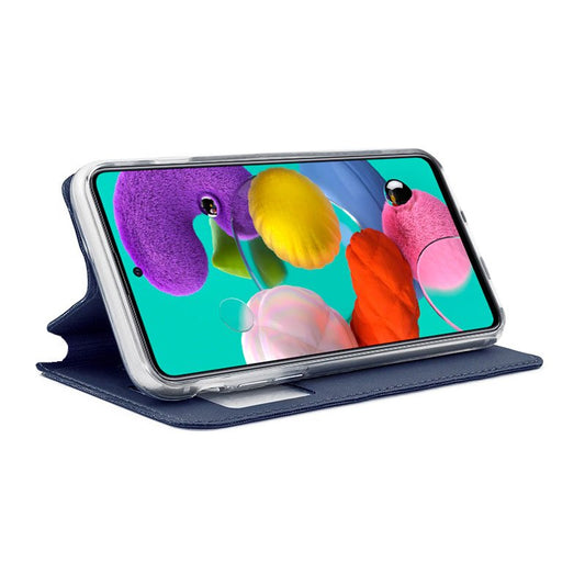 Étui à rabat Cool pour Samsung A515 et Galaxy A51, noir lisse